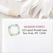 Elegant Happy Holidays Christmas Laurel Wreath (Insitu)