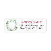 Elegant Happy Holidays Christmas Laurel Wreath (Vorne)