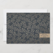 Elegant Happy Holidays Schwarz & Weiß Weihnachten (Rückseite)