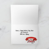 Elegant Happy Mother Day Card Karte (Innenseite)