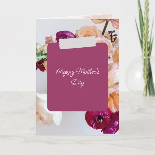 Elegant Happy Mother Day Card Karte (Vorderseite)