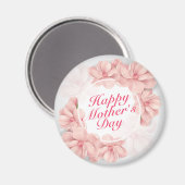 Elegant Happy Mother Day Floral Frame Magnet (Vorderseite/Rückseite)