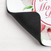 Elegant Happy Mother Day Floral Frame Mousepad (Ecke)