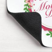 Elegant Happy Mother Day Floral Frame Mousepad (Ecke)