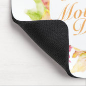 Elegant Happy Mother Day Floral Frame Mousepad (Ecke)