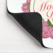 Elegant Happy Mother Day Floral Frame Mousepad (Ecke)