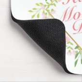 Elegant Happy Mother Day Floral Frame Mousepad (Ecke)