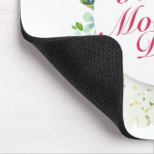 Elegant Happy Mother Day Floral Frame Mousepad (Ecke)