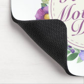 Elegant Happy Mother Day Floral Frame Mousepad (Ecke)