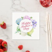 Elegant Happy Mother Day Floral Frame Napkin Serviette (Beispiel)
