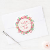 Elegant Happy Mother Day Floral Frame Sticker (Umschlag)