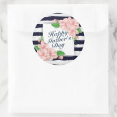 Elegant Happy Mother Day Floral Frame Sticker (Tasche)