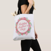 Elegant Happy Mother Day Floral Frame Tote Bag Tasche (Von Nahem)