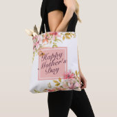 Elegant Happy Mother Day Floral Frame Tote Bag Tasche (Von Nahem)