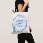 Elegant Happy Mother's Day Blue Wreath Tote Bag Tasche (Von Nahem)