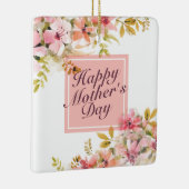 Elegant Happy Mother's Day Blumenrahmen Ornament (Rechts)