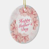 Elegant Happy Mother's Day Blumenrahmen Ornament (Rechts)