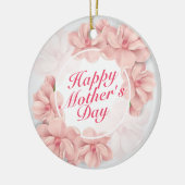 Elegant Happy Mother's Day Blumenrahmen Ornament (Links)