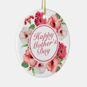 Elegant Happy Mother's Day Blumenrahmen Ornament (Rechts)