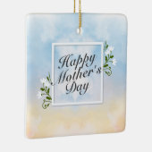 Elegant Happy Mother's Day Blumenrahmen Ornament (Rechts)