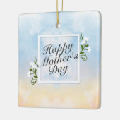 Elegant Happy Mother's Day Blumenrahmen Ornament (Links)