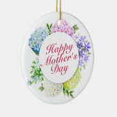 Elegant Happy Mother's Day Blumenrahmen Ornament (Rechts)