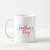 Elegant Happy Mother's Day Calligrafy Coffee Tasse (Links)