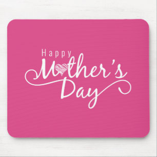 Elegant Happy Mother's Day Calligraphy   Mousepad