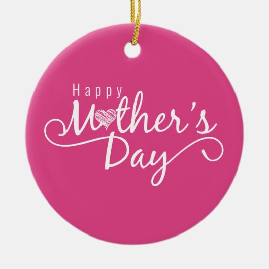 Elegant Happy Mother's Day Calligraphy | Ornament (Vorne)