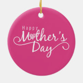 Elegant Happy Mother's Day Calligraphy | Ornament (Hinten)