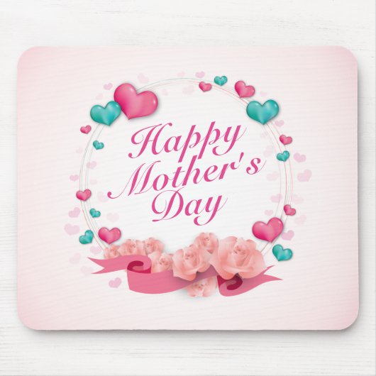 Elegant Happy Mother's Day Candy Hearts Mousepad (Vorne)