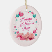 Elegant Happy Mother's Day Candy Hearts Ornament (Rechts)
