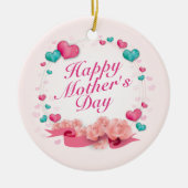 Elegant Happy Mother's Day Candy Hearts Ornament (Vorne)