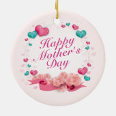Elegant Happy Mother's Day Candy Hearts Ornament (Hinten)