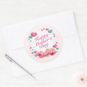 Elegant Happy Mother's Day Candy Hearts Sticker (Umschlag)