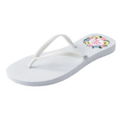 Elegant Happy Mother's Day Floral | Flip Flops Badesandalen (Schrägansicht)
