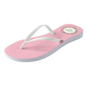 Elegant Happy Mother's Day Floral | Flip Flops Badesandalen (Schrägansicht)