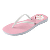 Elegant Happy Mother's Day Floral | Flip Flops Badesandalen (Schrägansicht)