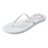 Elegant Happy Mother's Day Floral | Flip Flops Badesandalen (Schrägansicht)