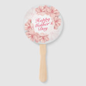 Elegant Happy Mother's Day Floral Frame Hand Fan Fächer (Vorderseite)