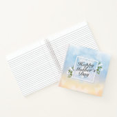Elegant Happy Mother's Day Floral Frame Notebook Notizblock (Innenseite)