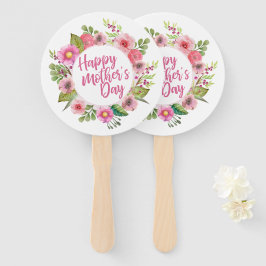 Elegant Happy Mother's Day Floral | Handfächer