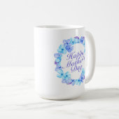 Elegant Happy Mother's Day Floral | Klassische Tas Kaffeetasse (VorderseiteRechts)