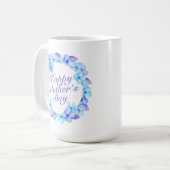 Elegant Happy Mother's Day Floral | Klassische Tas Kaffeetasse (Vorderseite Links)