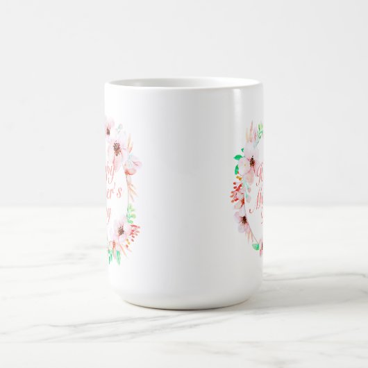 Elegant Happy Mother's Day Floral | Klassische Tas Kaffeetasse (Mittel)