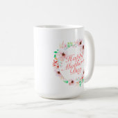 Elegant Happy Mother's Day Floral | Klassische Tas Kaffeetasse (VorderseiteRechts)