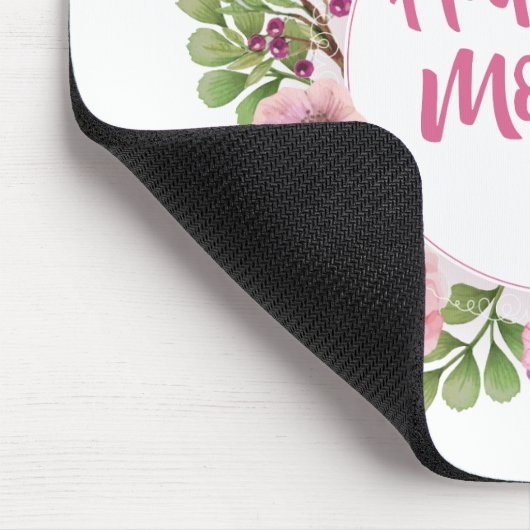 Elegant Happy Mother's Day Floral | Mousepad (Ecke)