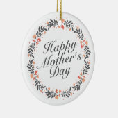 Elegant Happy Mother's Day Floral | Ornament (Rechts)