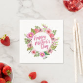 Elegant Happy Mother's Day Floral | Serviette (Beispiel)