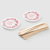 Elegant Happy Mother's Day Floral Wreath Hand Fan Fächer (Non-assembled)